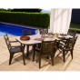 Lot de 4 fauteuils de jardin style fer forgé