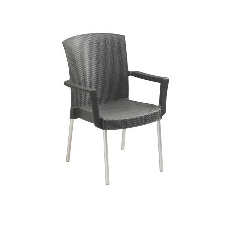 Lot de 4 fauteuils de jardin Inéo