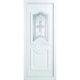 Porte d'entrée PVC classique moulurée