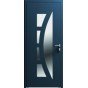 Porte entrée aluminium avec vitrages optimisés