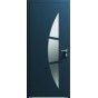 Porte entrée aluminium avec vitrages optimisés